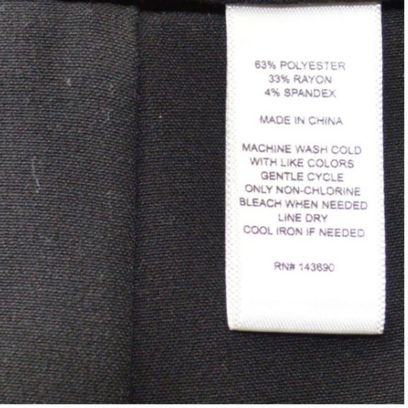 Larry Levine Black Pencil Skirt Sz 12 - Picture 4 of 4